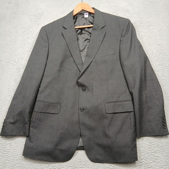 Jos A Bank Classic Collection Men's 44R Gray Wool Suit 2-Button 38x30 Pants - Picture 2 of 15